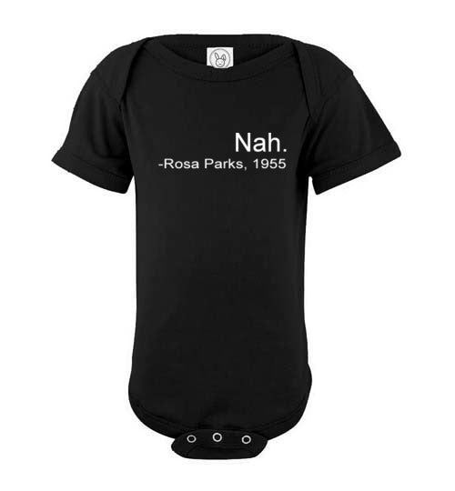 Rosa Park “Nah” black for women and men Quote Premium T-Shirt