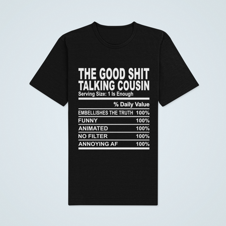 COUSIN NUTRITIONS FACTS SHIRTS