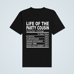 COUSIN NUTRITIONS FACTS SHIRTS