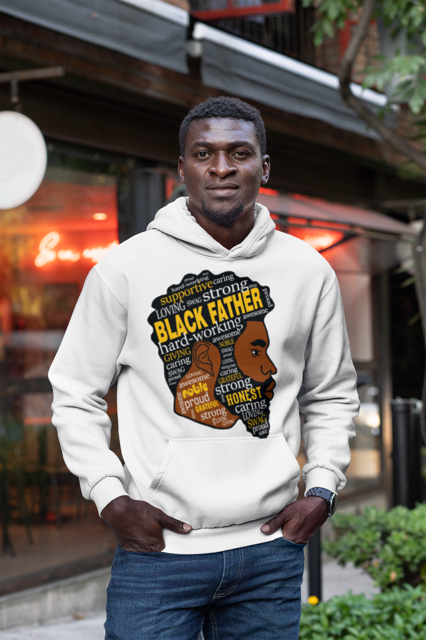 Strong Black Father Hoodies